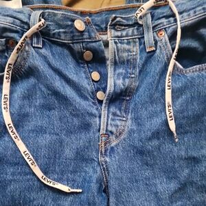 Levi's Classic Blue Jeans with Branded Drawstring